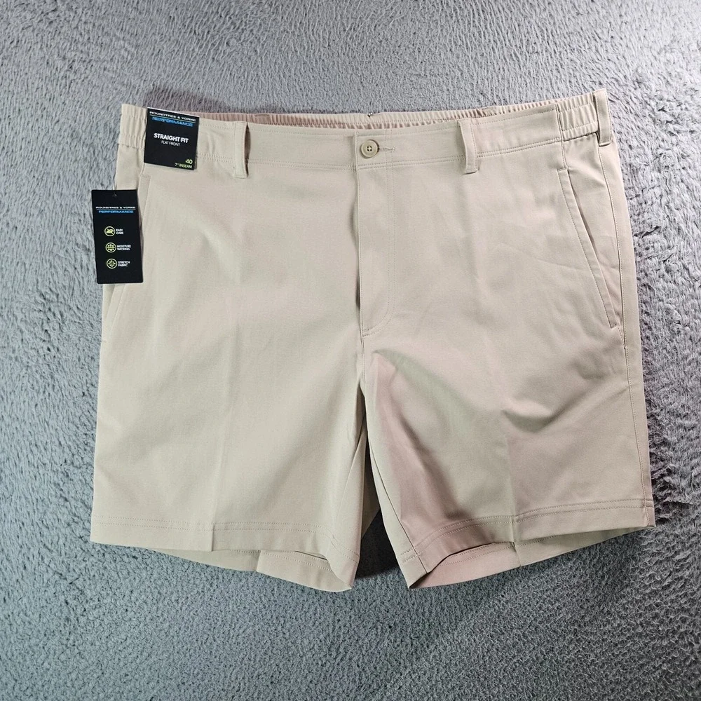 NWT Roundtree & Yorke Performance Shorts Men 40 x 7